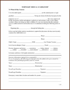 Temporary Custody Indiana Forms