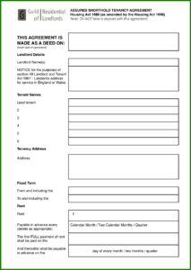 Tenancy Agreement Template Free Download Word