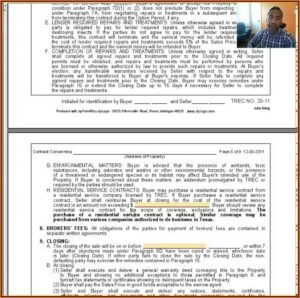 Texas Real Estate Contract Forms Free