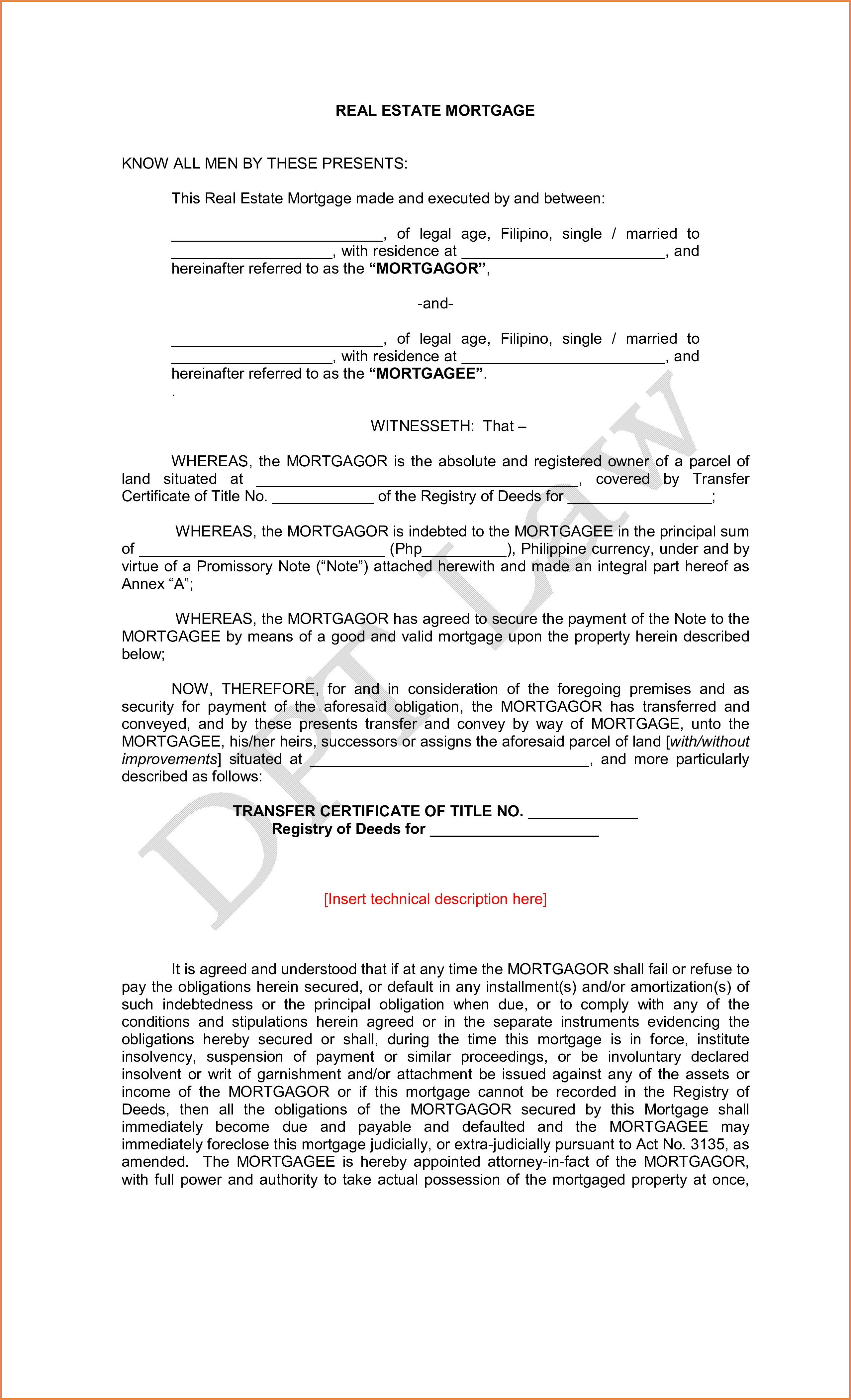 The Real Estate Commission Approved Earnest Money Promissory Note Form
