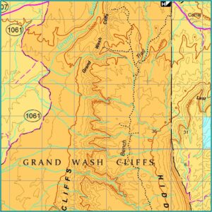 Topo Map Arizona Strip