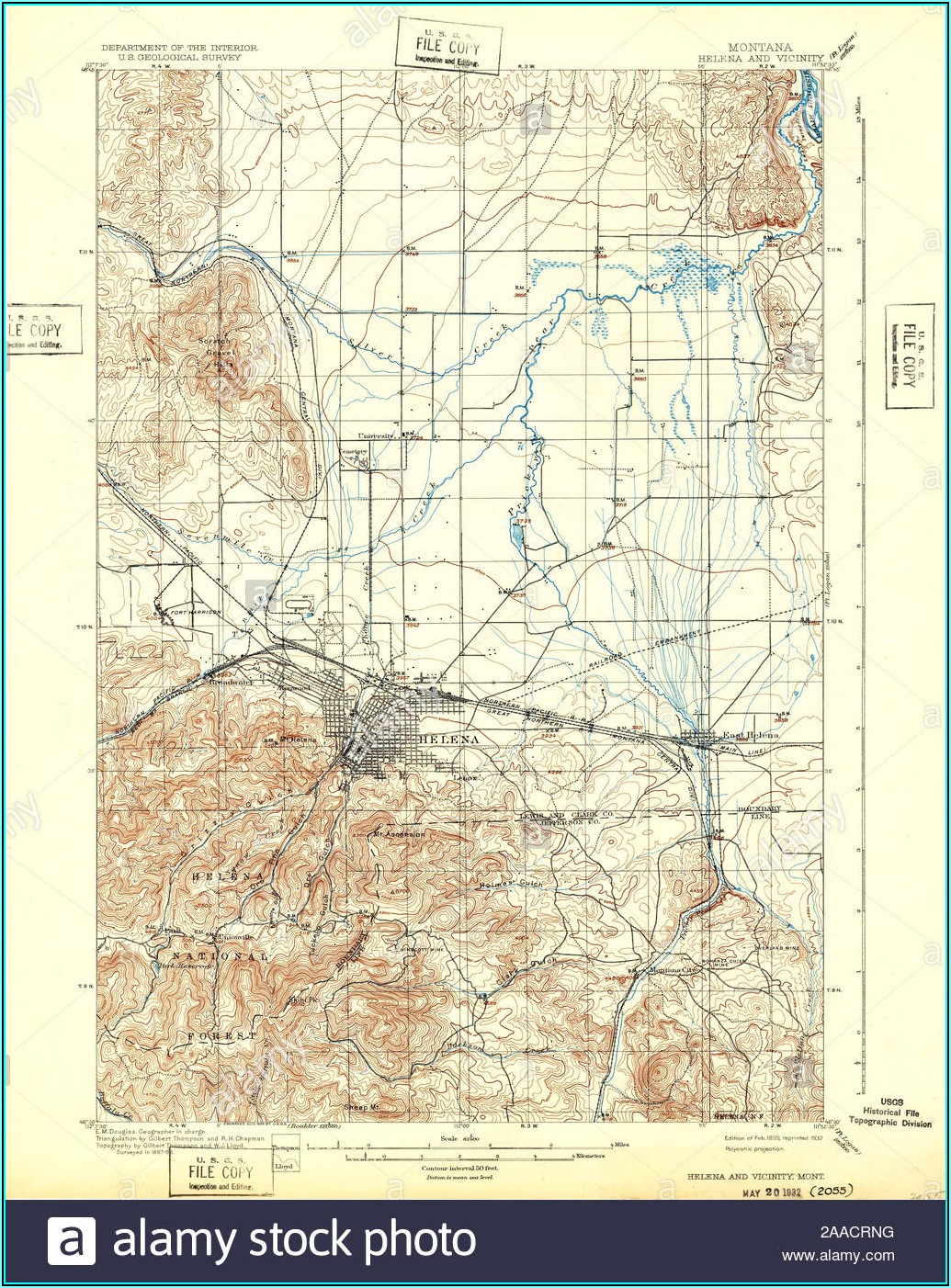 Topo Map Montana