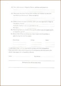 Uk Visa Application Form For Nigerian Applicants Download