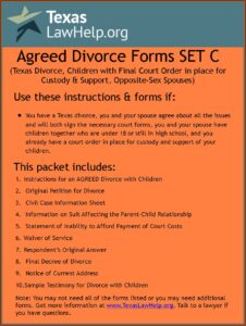 Uncontested Divorce Forms Harris County Texas
