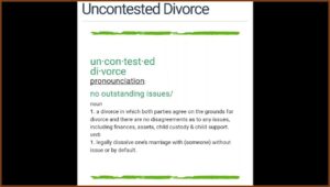 Uncontested Divorce Texas Forms