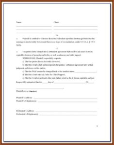 Uncontested Divorce Texas Forms Pdf