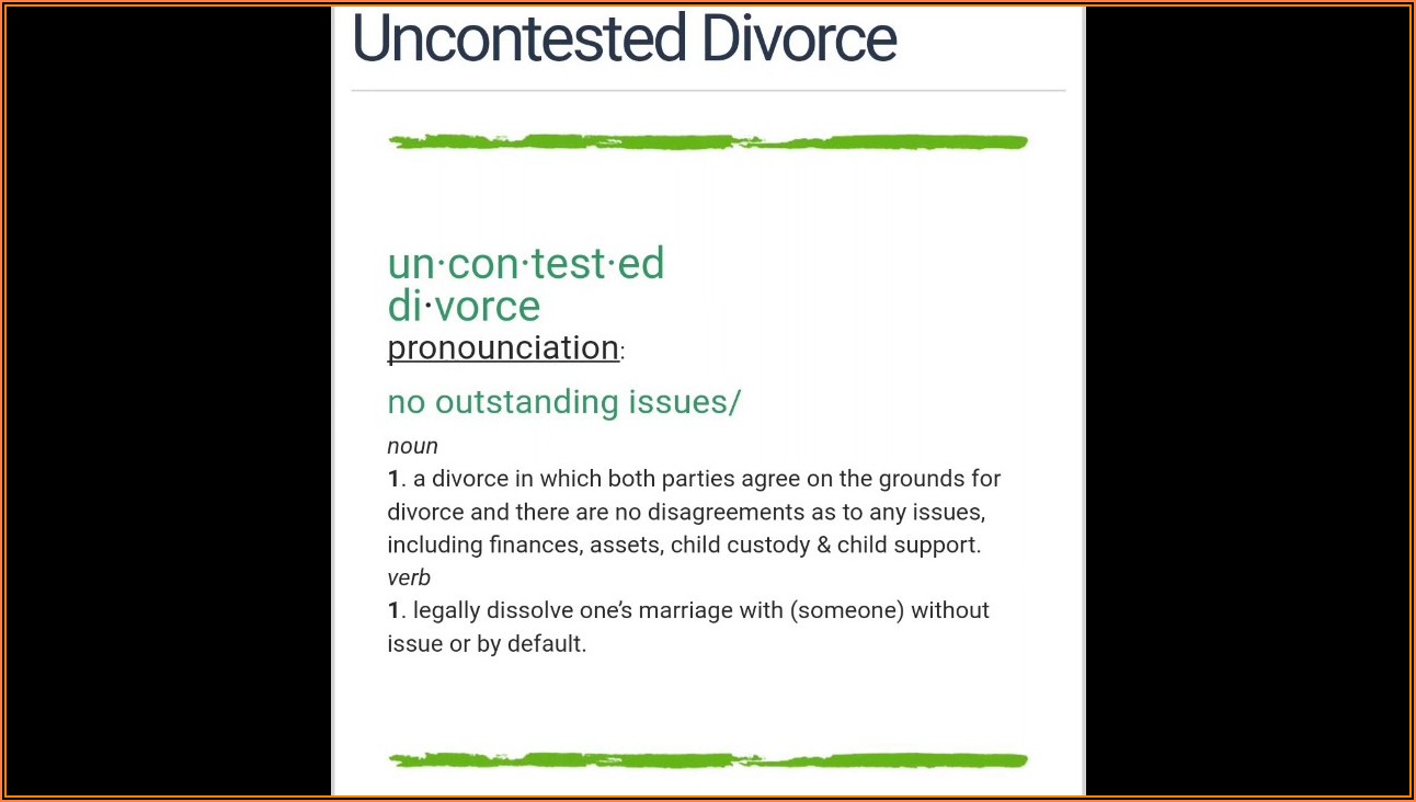 Uncontested Divorce Texas Forms