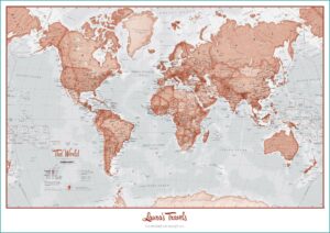 Us Map On Cork Board