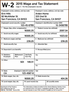 W2 Form California 2019