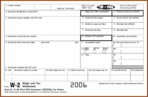W2 Form State Of California