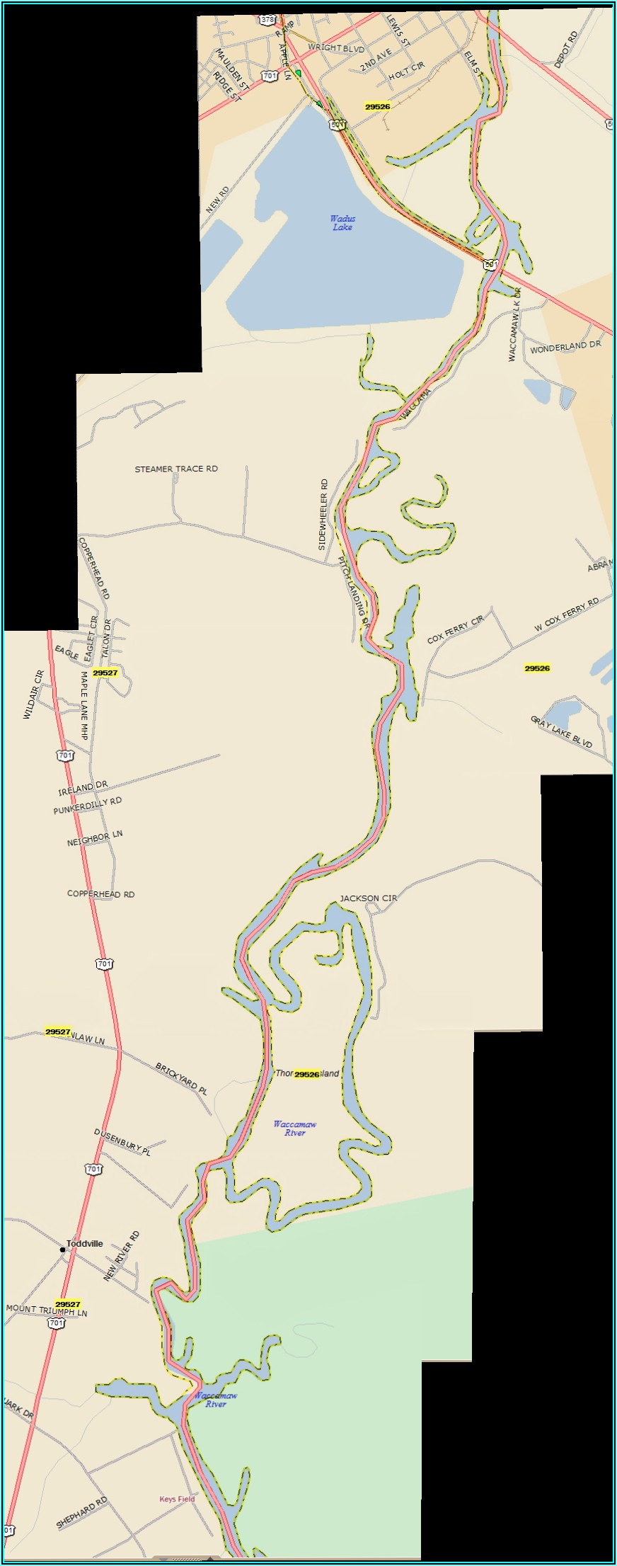 Waccamaw River Nautical Map