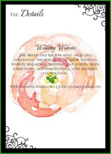 Wedding Invitation Insert Card Template