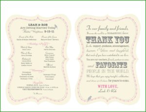 Wedding Programs Fans Templates Free