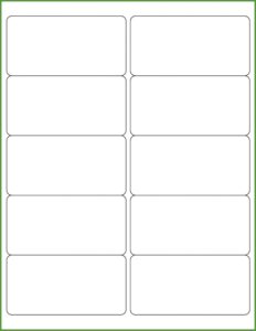 Word Template For Labels 30 Per Sheet