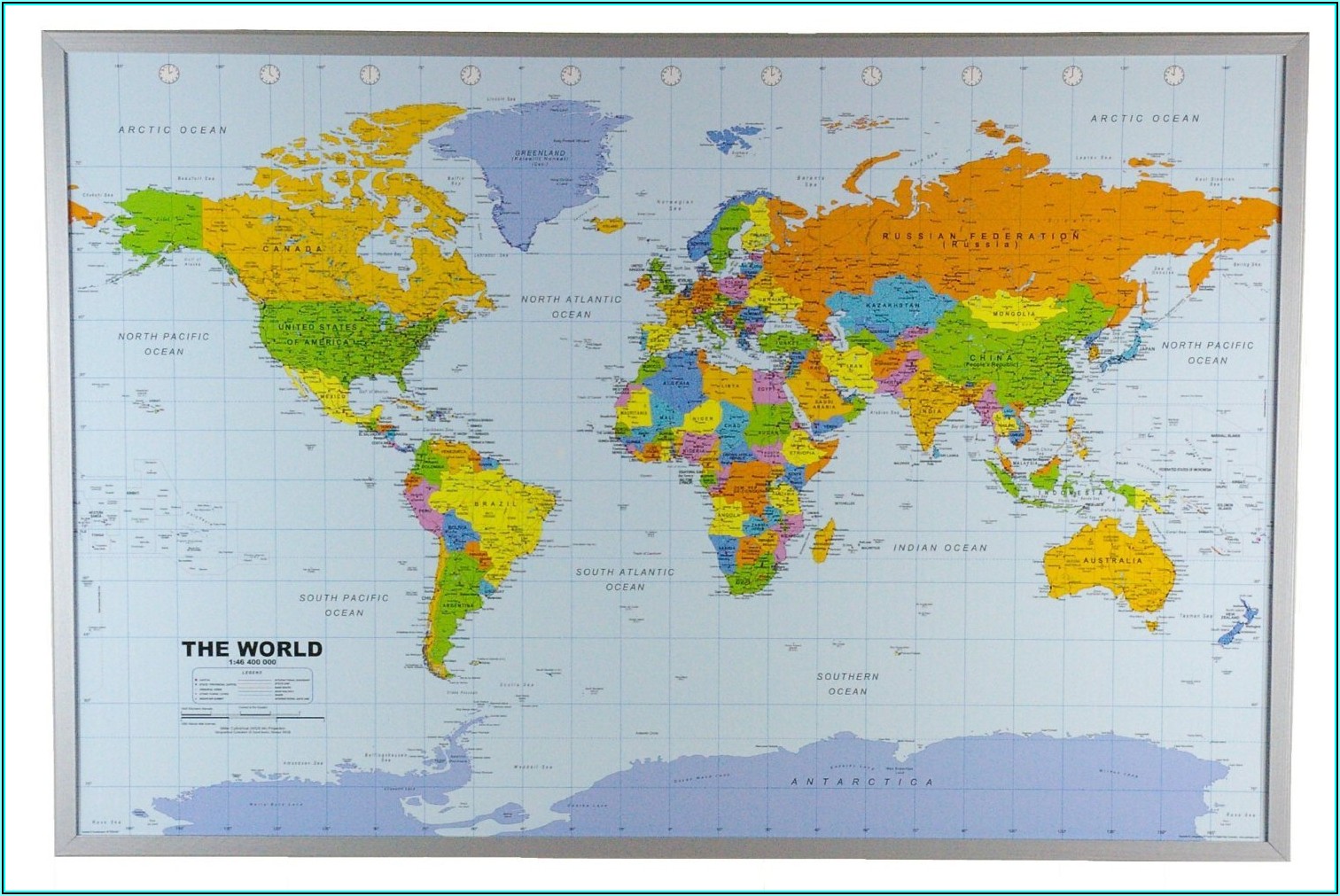 World Map Pinboard Online