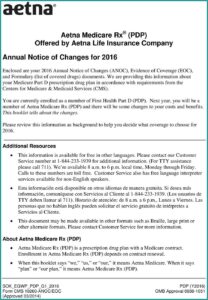 Aetna Medicare Advantage Disenrollment Form