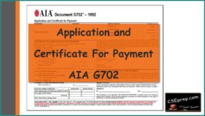 Aia Document G702 Application And Certificate For Payment