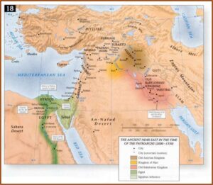 Ancient Biblical Map Of The Middle East