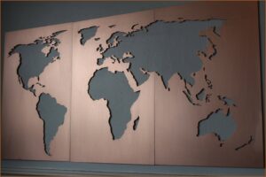 Antique World Map Wall Art