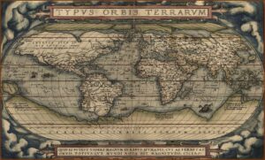 Antique World Map Wallpaper
