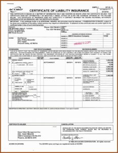 Auto Insurance Binder Acord Form