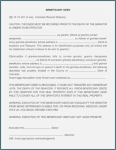 Beneficiary Deed Missouri Form Free