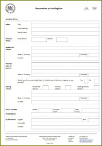 Birth Certificate Replacement Form Nsw