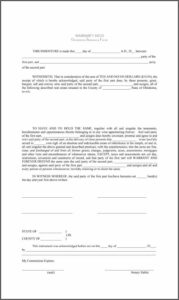 Colorado Warranty Deed Template