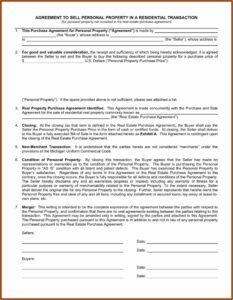 Commercial Real Estate Purchase Agreement Form Michigan