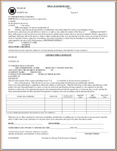Construction Lien Form Wisconsin