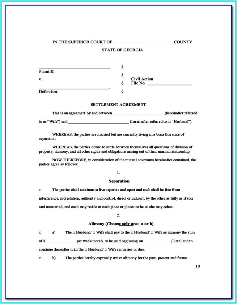 Contested Divorce Forms In Illinois