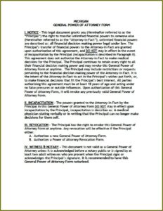 Durable Power Of Attorney Michigan Form