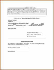 Florida General Durable Power Of Attorney Form