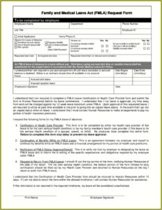 Fmla Leave Forms California