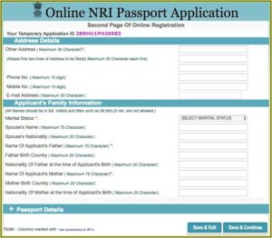 Form For Passport Renewal In India