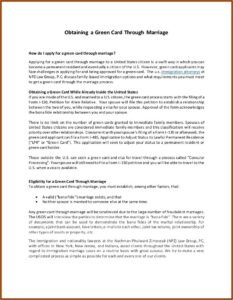 Forms To Fill Out For Green Card Through Marriage