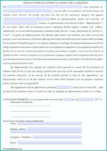 Free Durable Power Of Attorney Forms To Print Indiana