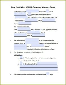 Free Nys Durable Power Of Attorney Form
