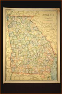 Georgia Map Wall Art