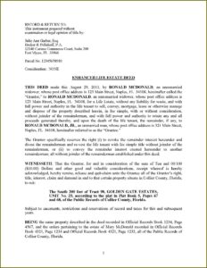 Georgia Quit Claim Deed Form