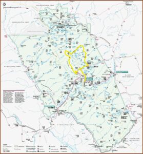 Glacier National Park Backpacking Map