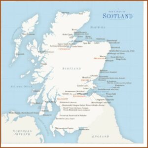Golf Courses In Scotland Map