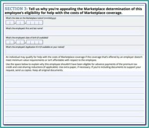 Health Insurance Marketplace Employer Appeal Request Form