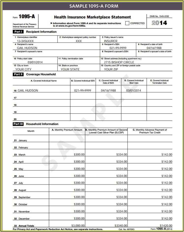 How Do I Print My 1095 A Form