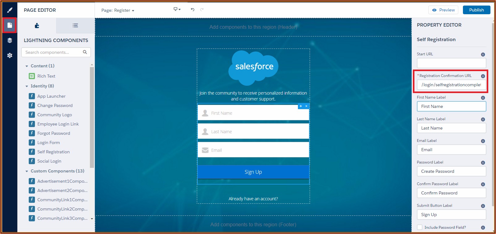 How To Create A Registration Form In Salesforce
