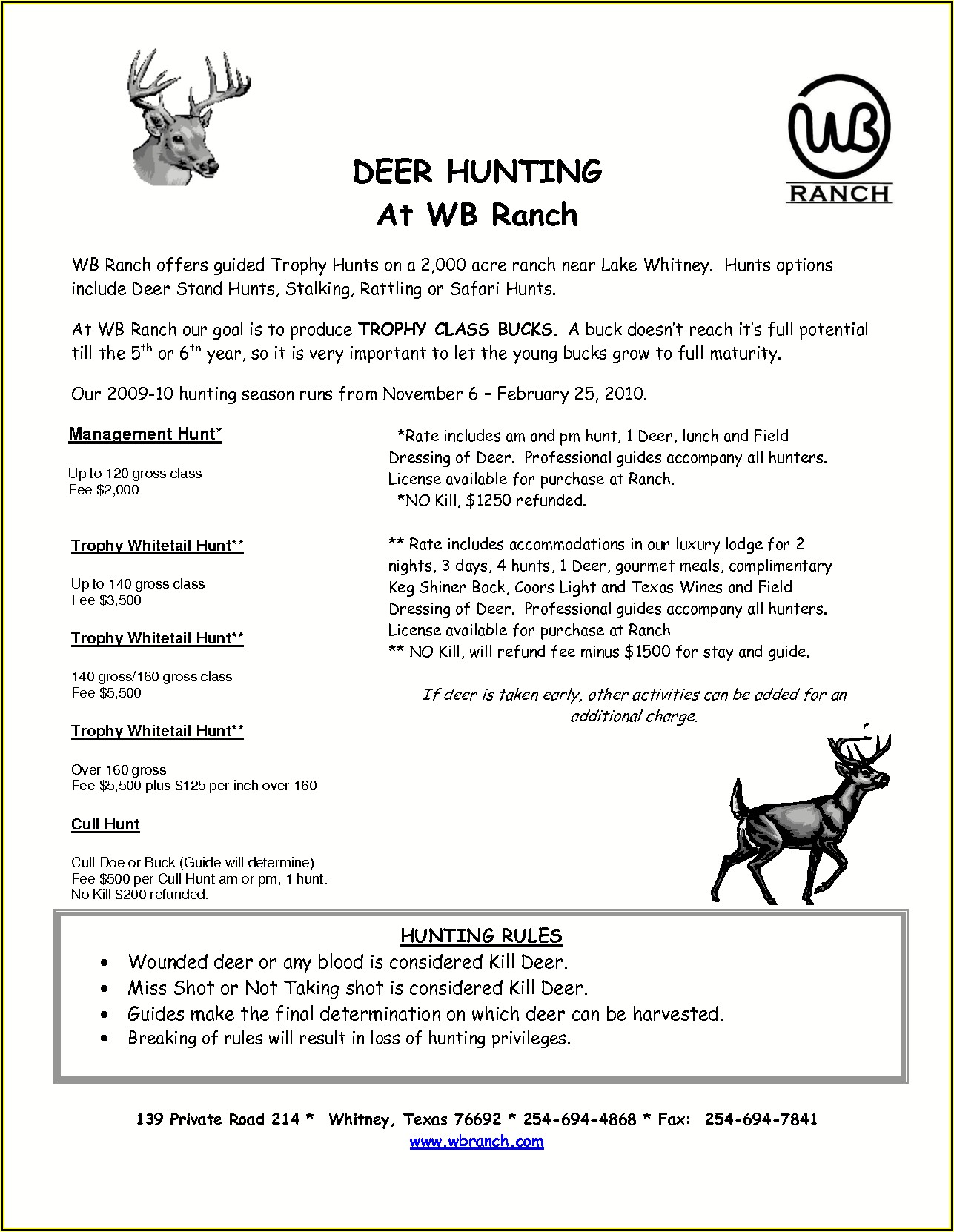 Hunting Lease Form Texas
