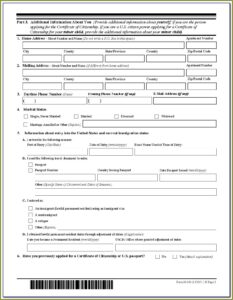 Immigration Forms Application For Citizenship
