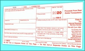 Internal Revenue Service Form 1099 S