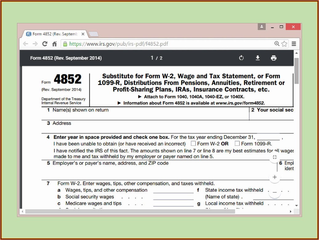 Irs 1040a Form Pdf