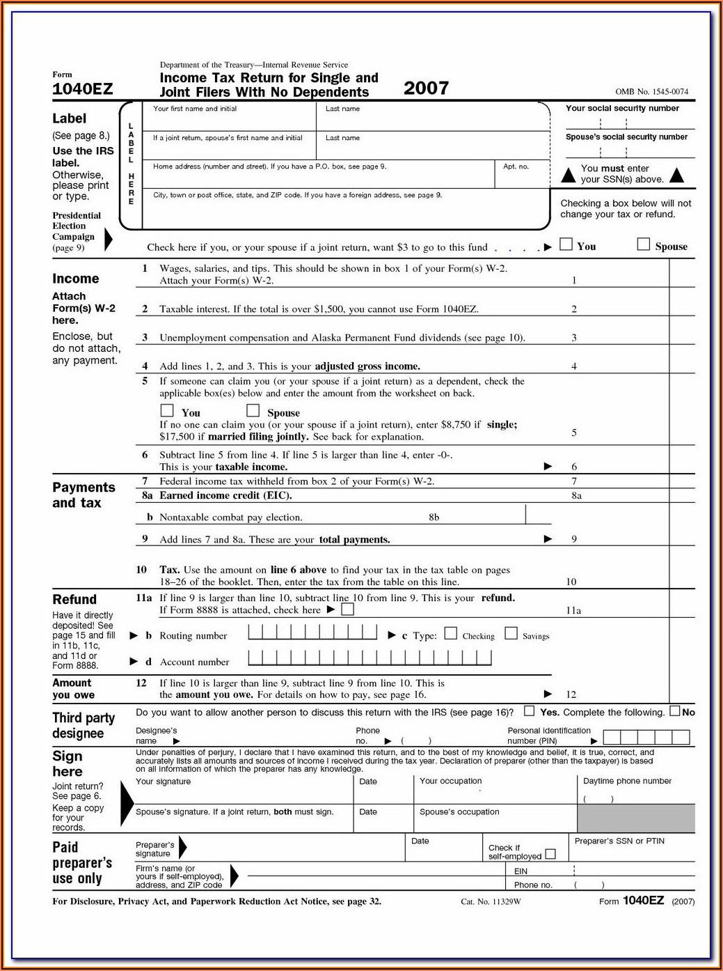 Irs 1040a Forms 2017